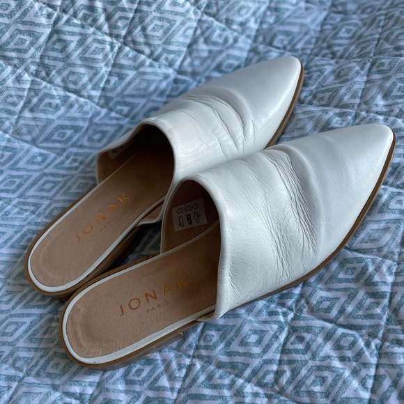 White Leather Mule - Picture 3 of 4